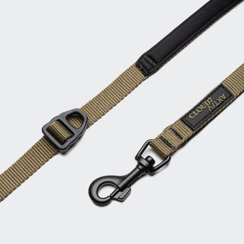 Hundeleine L-1 Freihandleine AKTIV, Khaki/Grey