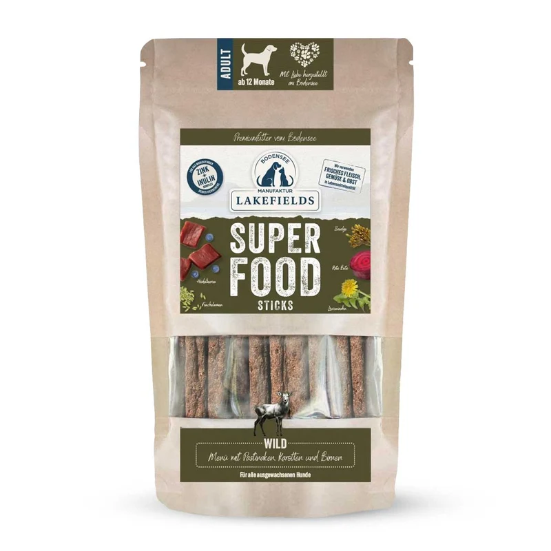 Hundeleckerli SUPERFOOD Sticks Wild