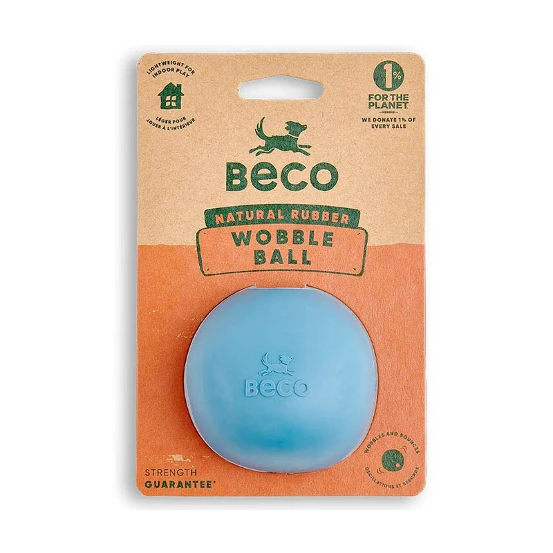 Hundespielzeug Wobble Ball, Blau