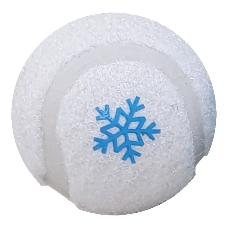 Nobby XMAS Tennisball - S/M - blau grün rot weiß - Apportierspiel Ball für Hund