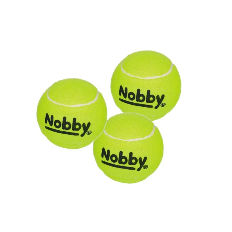 Nobby Tennisball - gelb - Apportierspiel Ball für Hund mit und ohne Quietschie
