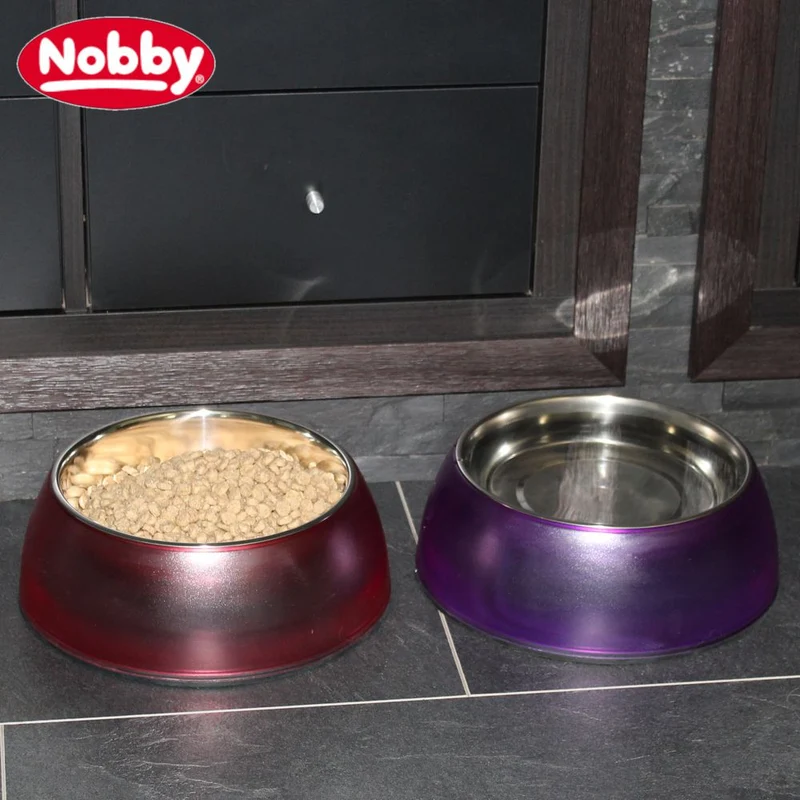 Nobby Futternapf DIVA CLEAR - 4 Größen Edelstahl Wassernapf Fressnapf Hundenapf