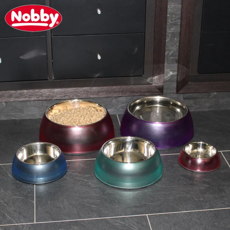Nobby Futternapf DIVA CLEAR - 4 Größen Edelstahl Wassernapf Fressnapf Hundenapf