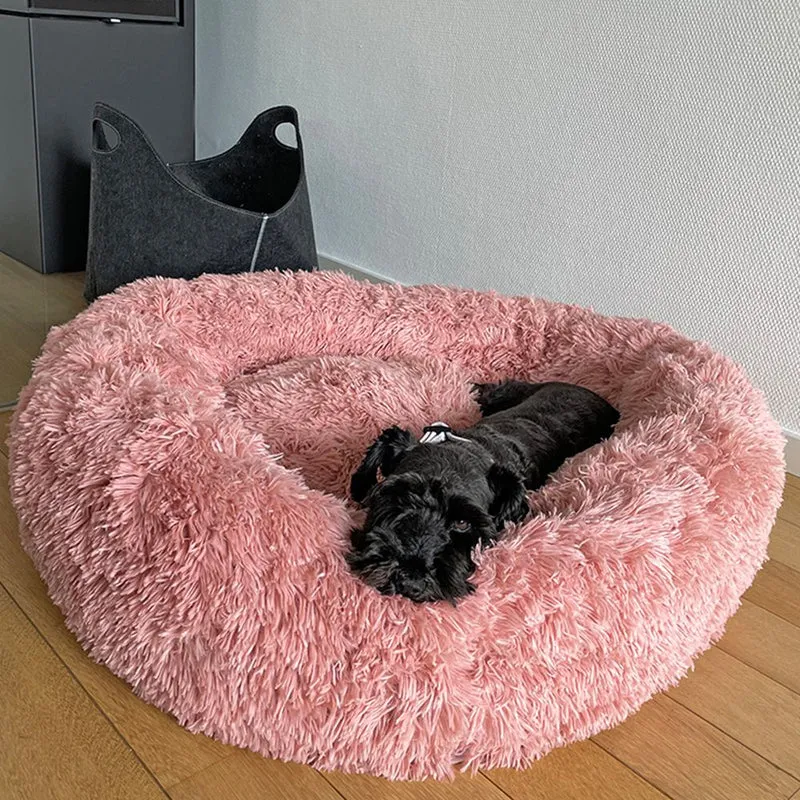 Nobby Donut Classic ESLA - 50 + 70 cm rund - Schlafplatz Decke Kissen Hundebett