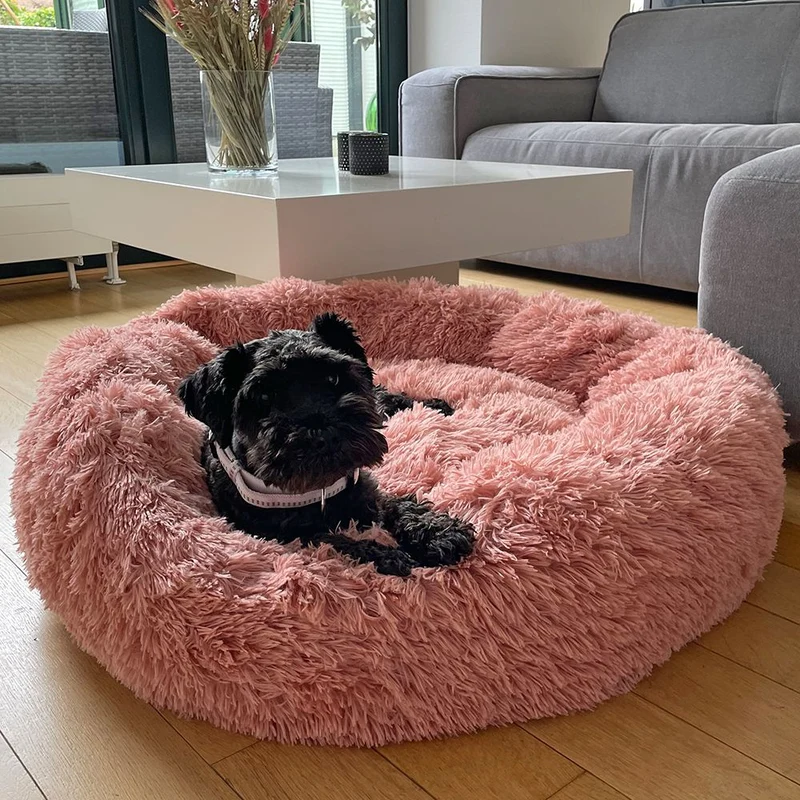 Nobby Donut Classic ESLA - 50 + 70 cm rund - Schlafplatz Decke Kissen Hundebett