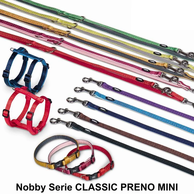 Nobby Leine CLASSIC PRENO MINI - 120 cm - 10 mm breit - Nylon Hundeleine