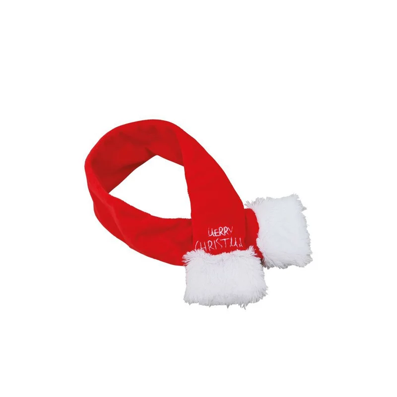 Nobby XMAS Plüsch-Schal für Hunde - 45/65/85 cm - Weihnachtsschal Hundeschal