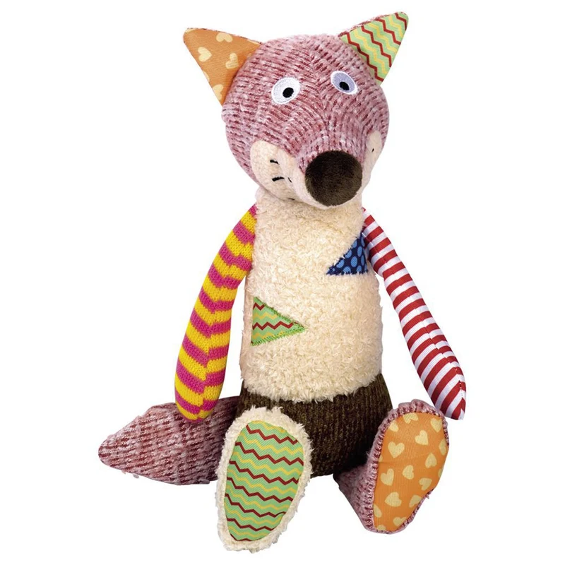 Nobby Plüsch-Hundespielzeug FUCHS & GIRAFFE - 30 cm Plüschtier Kuscheltier Hund