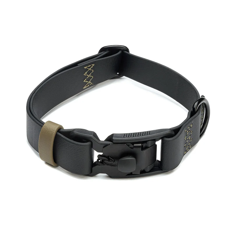 Hundehalsband BioThane Ipanema, Black - Olive