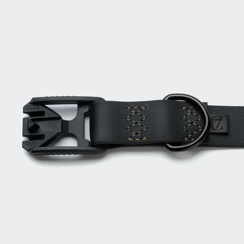 Hundehalsband BioThane Ipanema, Black - Olive