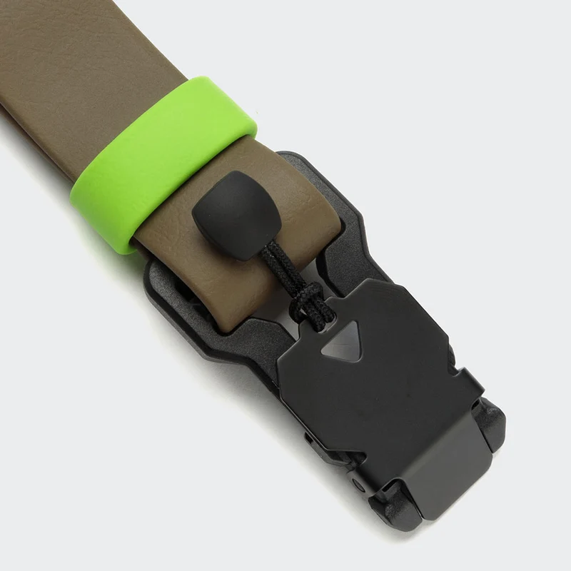 Hundehalsband BioThane Ipanema, Olive - Neongrün