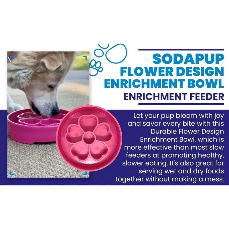 Antischlingnapf | eBowl Flower Bowl pink