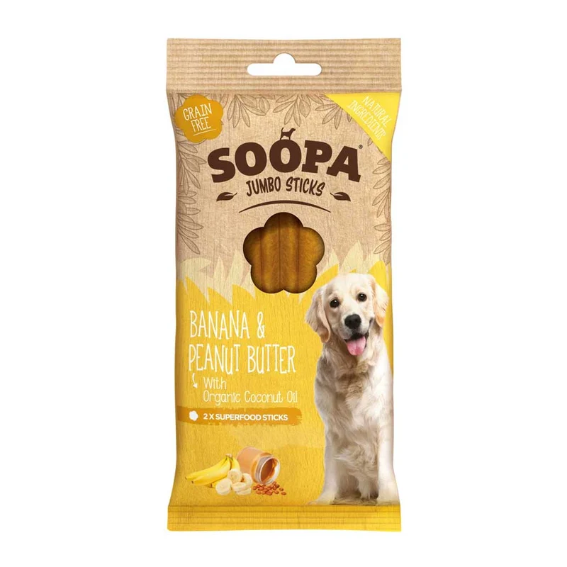 Jumbo Dental Sticks, Banane & Erdnussbutter