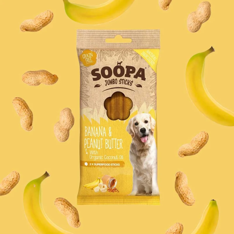 Jumbo Dental Sticks, Banane & Erdnussbutter