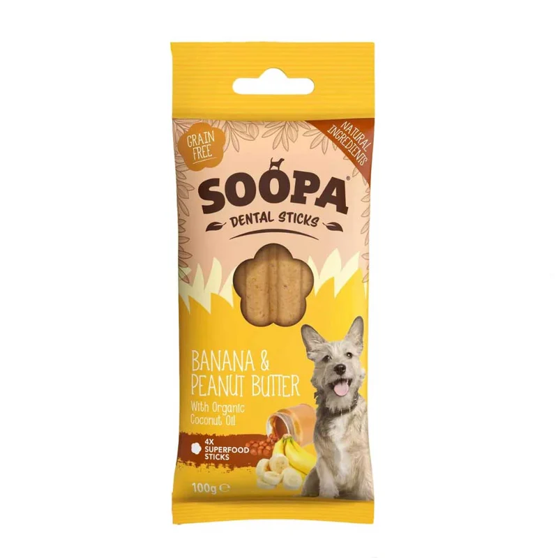 Dental Sticks, Banane & Erdnussbutter