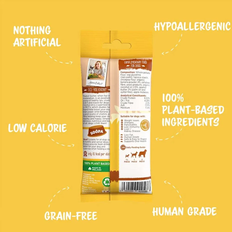 Dental Sticks, Banane & Erdnussbutter