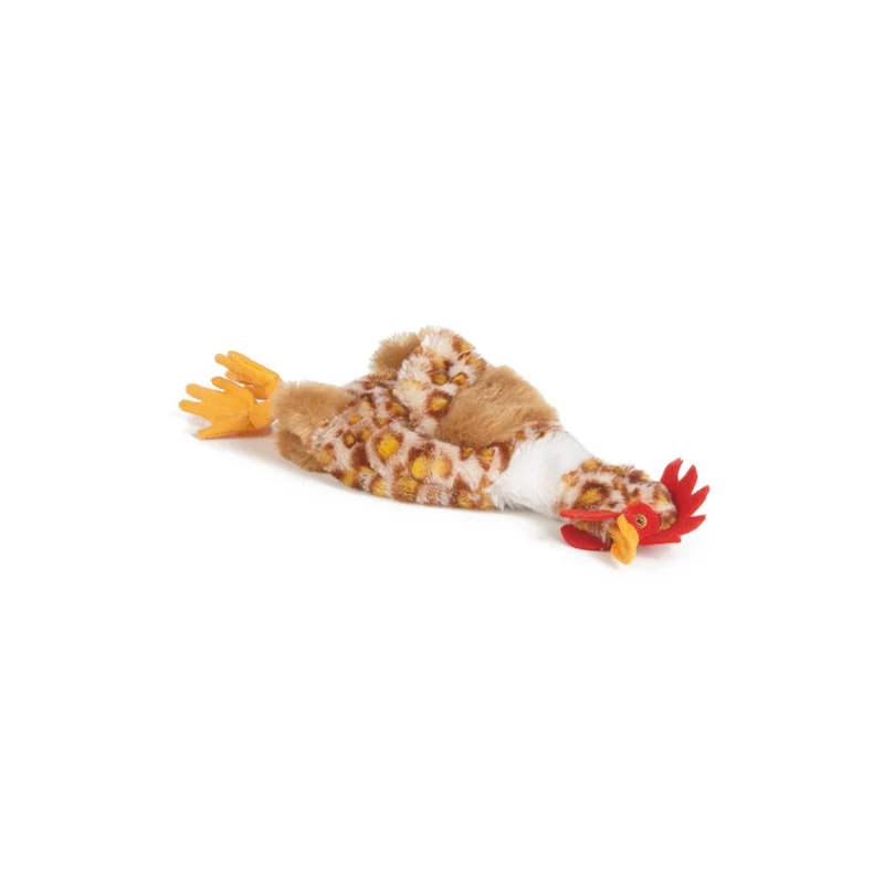 Karlie Plüsch-Hundespielzeug Flatinos Huhn Spielzeug mit Squeaker Kuscheltier