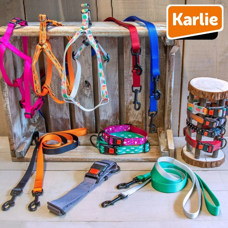 Karlie Führleine ART SPORTIV PLUS - 200 cm 10/15/20/25 mm Nylon Leine Hundeleine