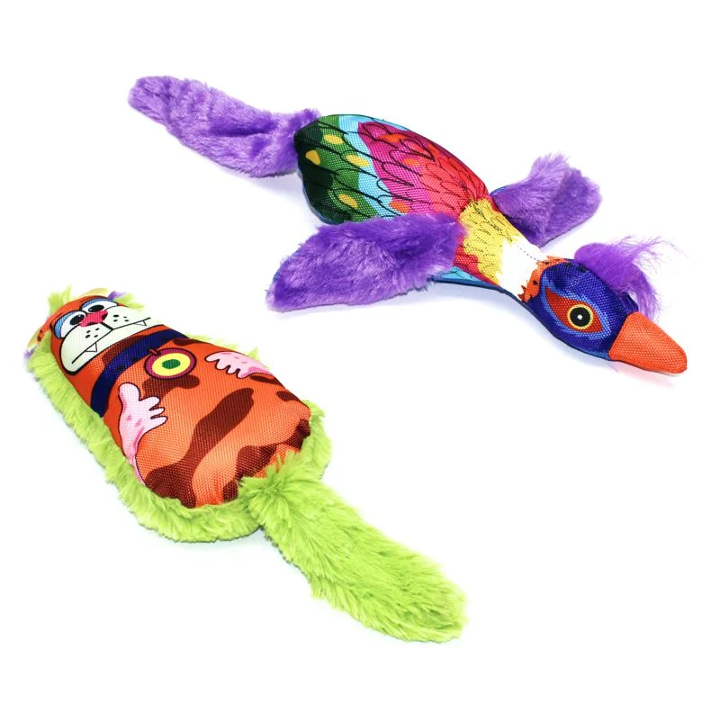 Karlie Plüsch-Hundespielzeug Krazy Kritter + Bird - Plüschtier mit Squeaker