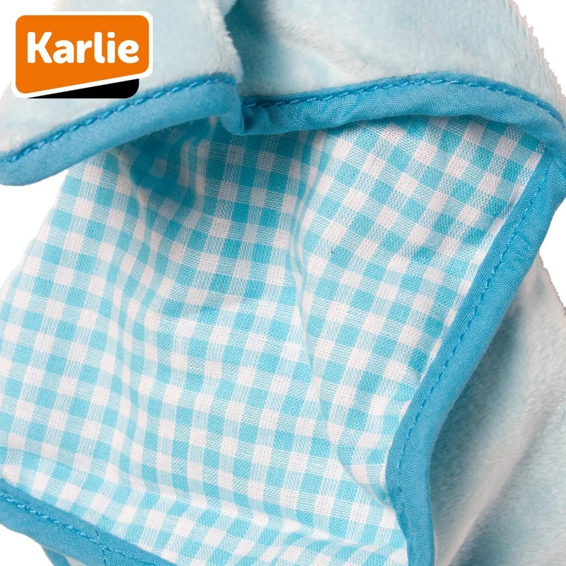 Karlie Plüsch Welpenspielzeug mit Schmusedecke - Puppy Spielzeug mit Squeaker