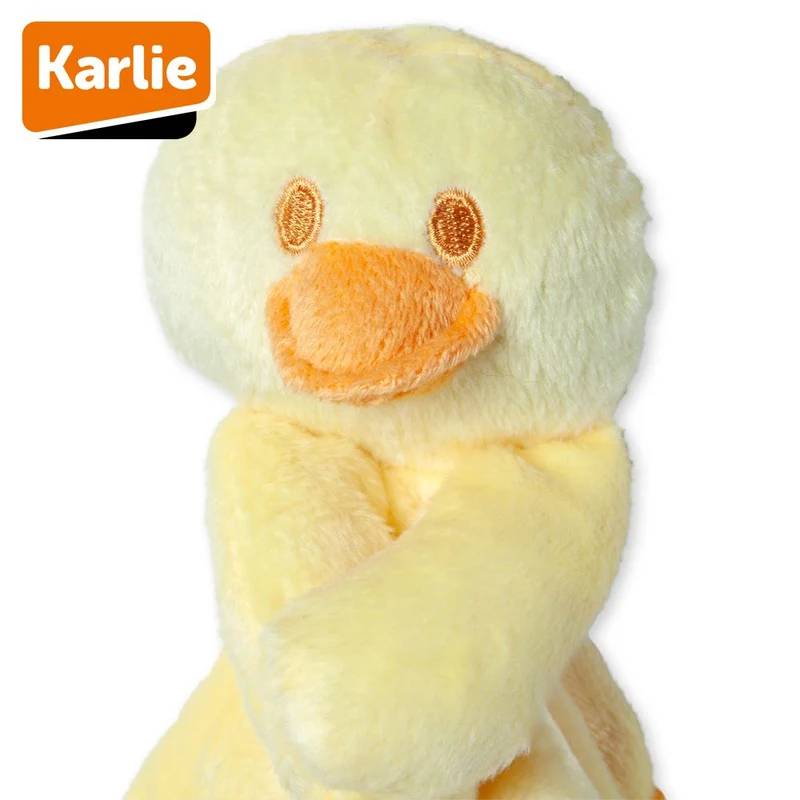 Karlie Plüsch Welpenspielzeug mit Schmusedecke - Puppy Spielzeug mit Squeaker