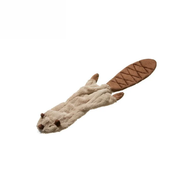 Karlie Plüsch-Hundespielzeug Wild Zoo Biber/Leopard/Waschbär Spielzeug Squeaker