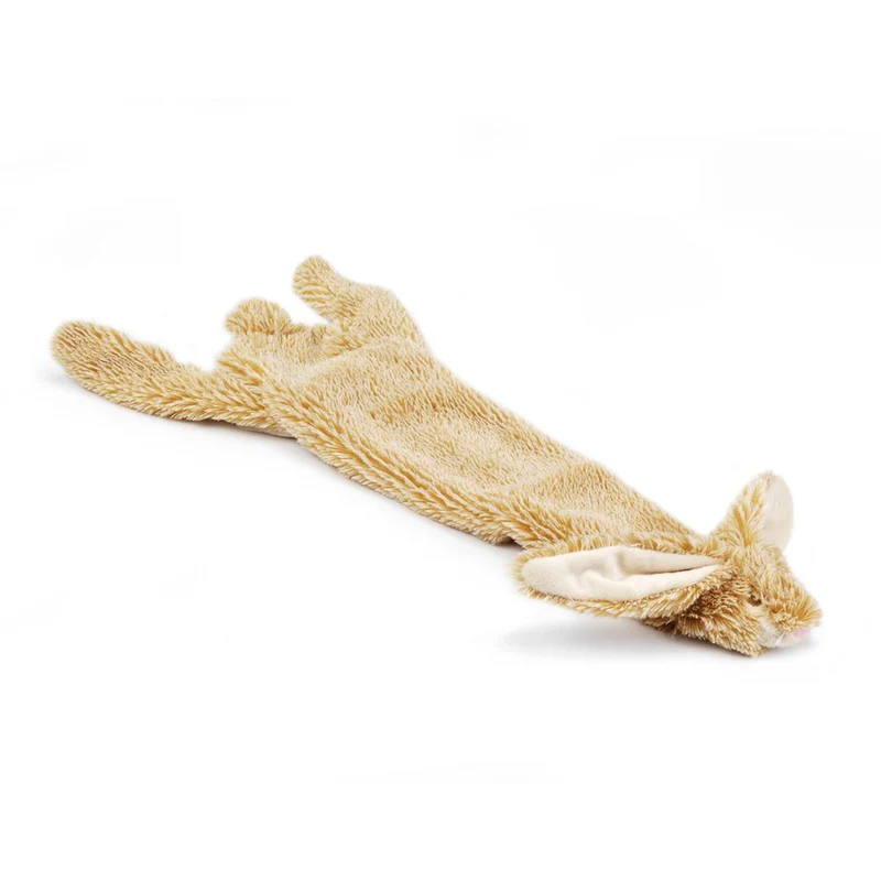 Karlie Plüsch-Hundespielzeug Flatinos Hase Spielzeug mit Squeaker Kuscheltier