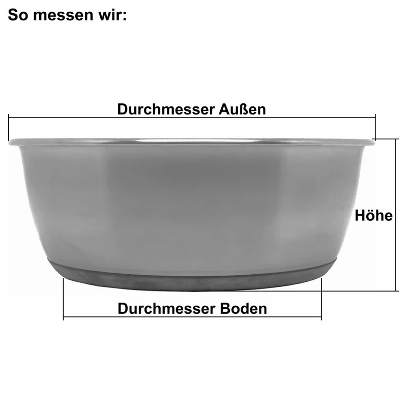 Edelstahl Napf SELECTA - Futternapf Wassernapf Fressnapf für Hunde/Katzen