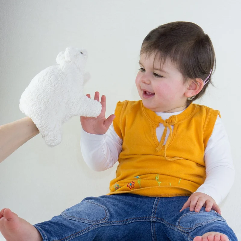 Handpuppe Eisbär Eisy - 17 cm