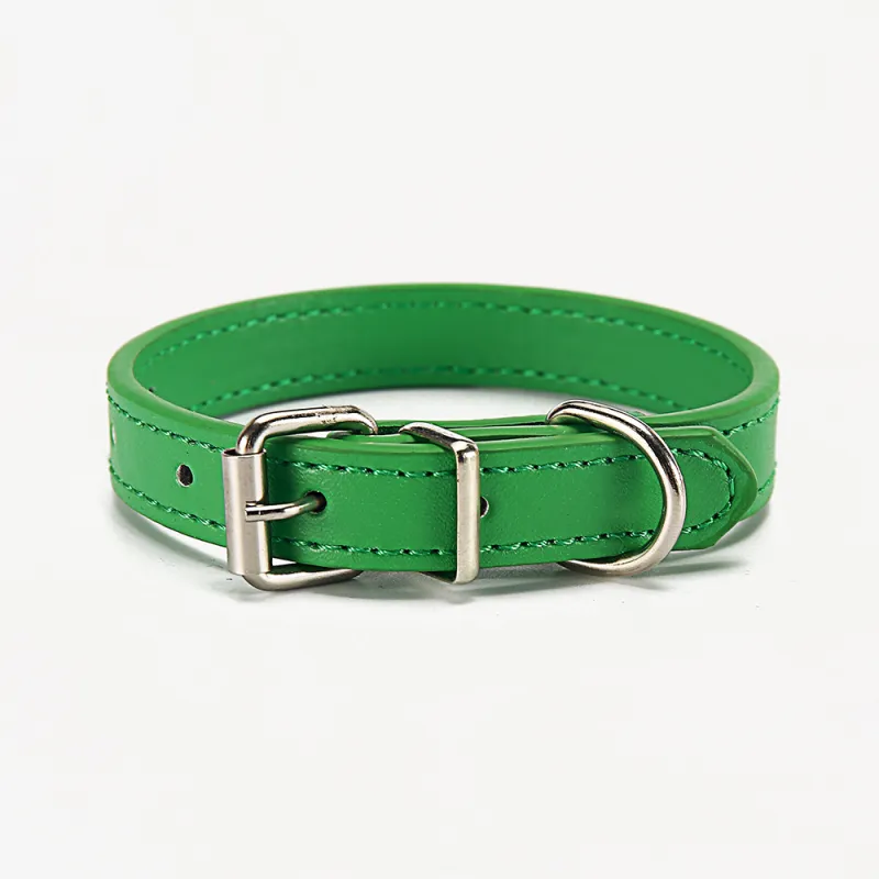 Buntes Lederhalsband für Hunde – Verstellbar und Strapazierfähig