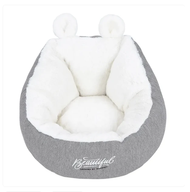 Kuscheliges Katzenbett mit Ohren-Design – Weich und Bequem für Katzen und Kleine Hunde